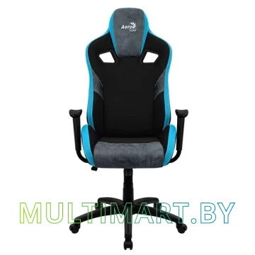 Кресло компьютерное AeroCool Count Steel Blue (черный/синий) картинка 6